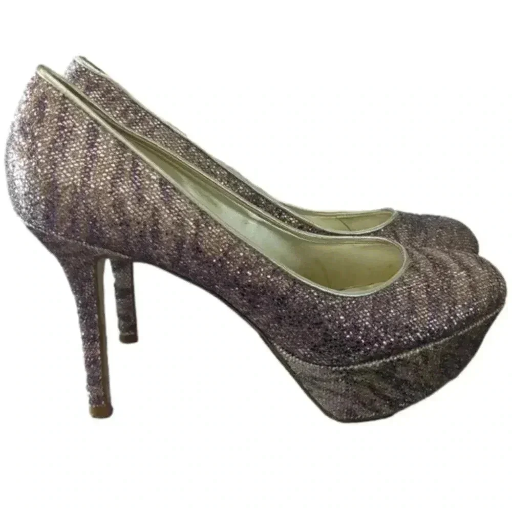 Nine West NWMENDOZA women's pumps leopard glitter